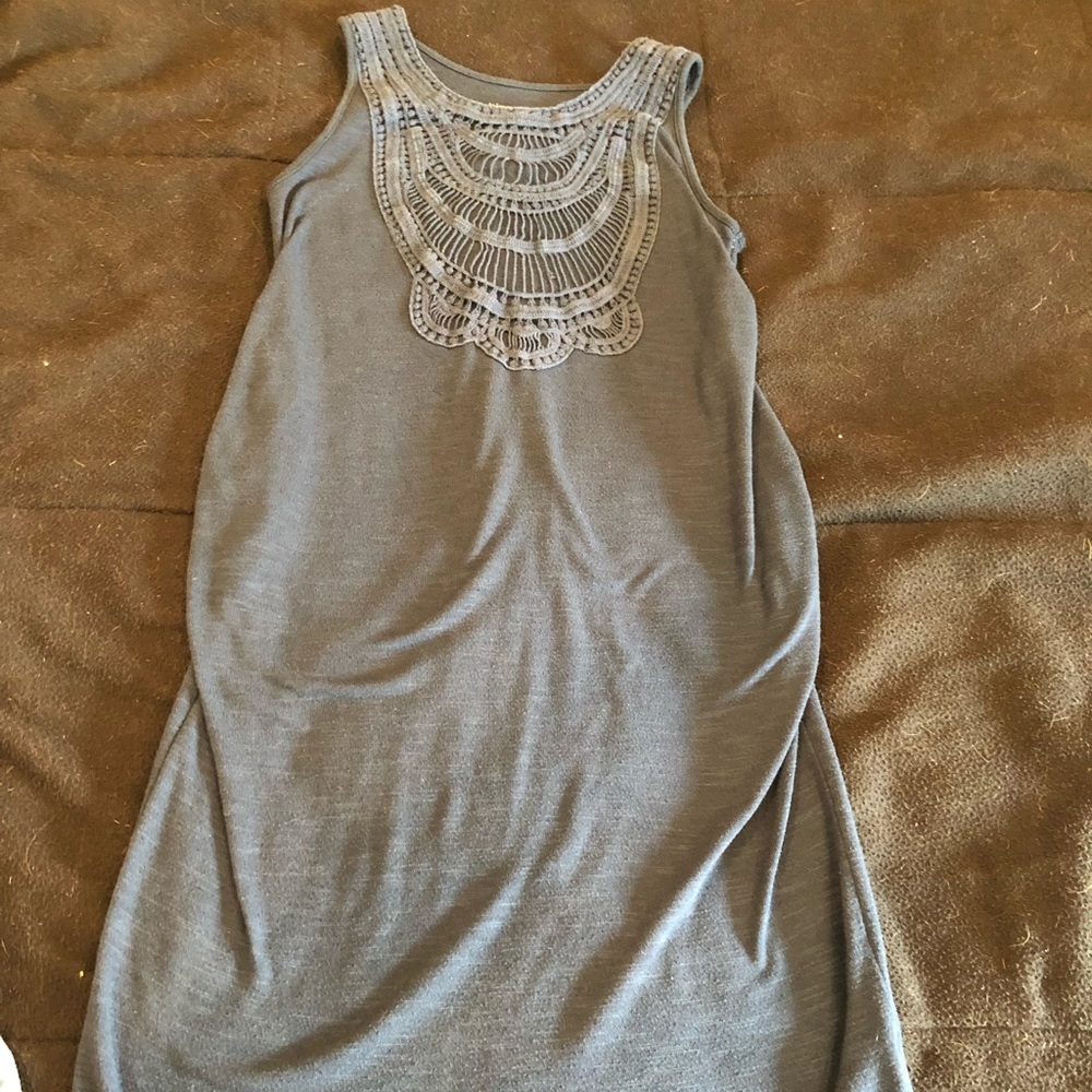 Navy Blue Maternity Dress